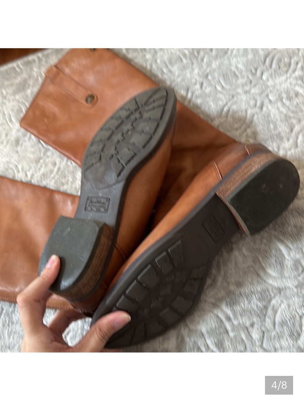 Sam Edelman brown leather riding boots 8 - Picture 3 of 7